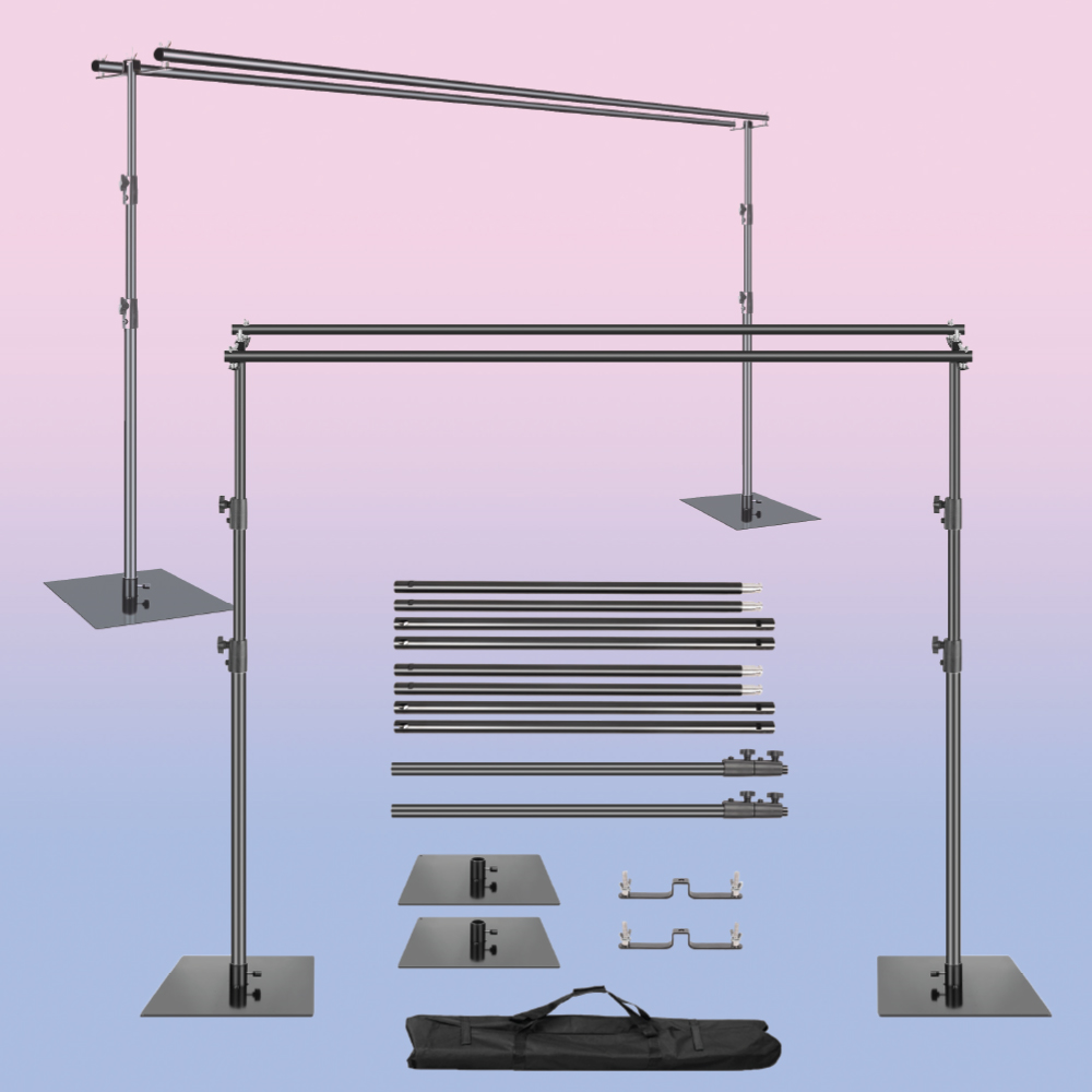 Adjustable Double Backdrop Stand