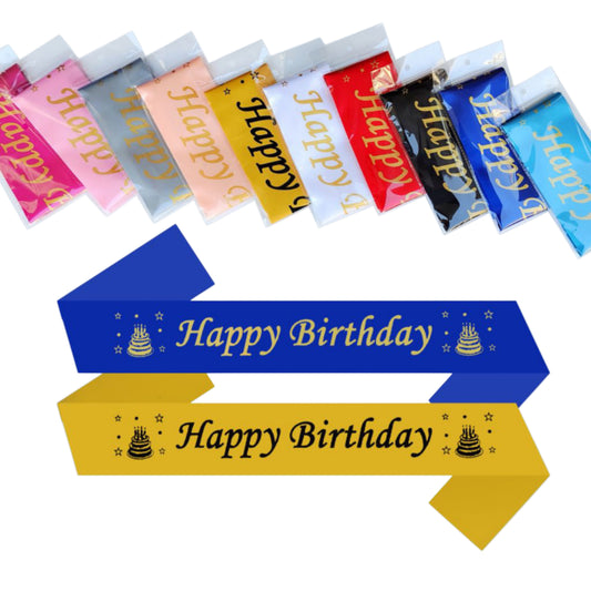 Happy Birthday Sash