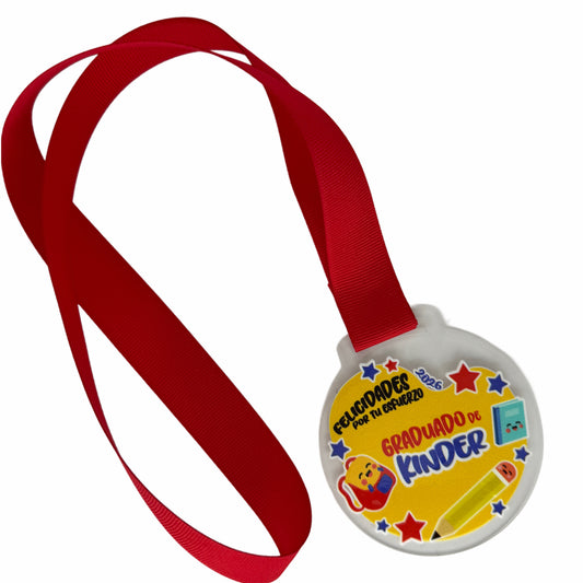 Medallas Acrílicas Decoradas (LISTA 5-7 DÍAS LABORABLES)