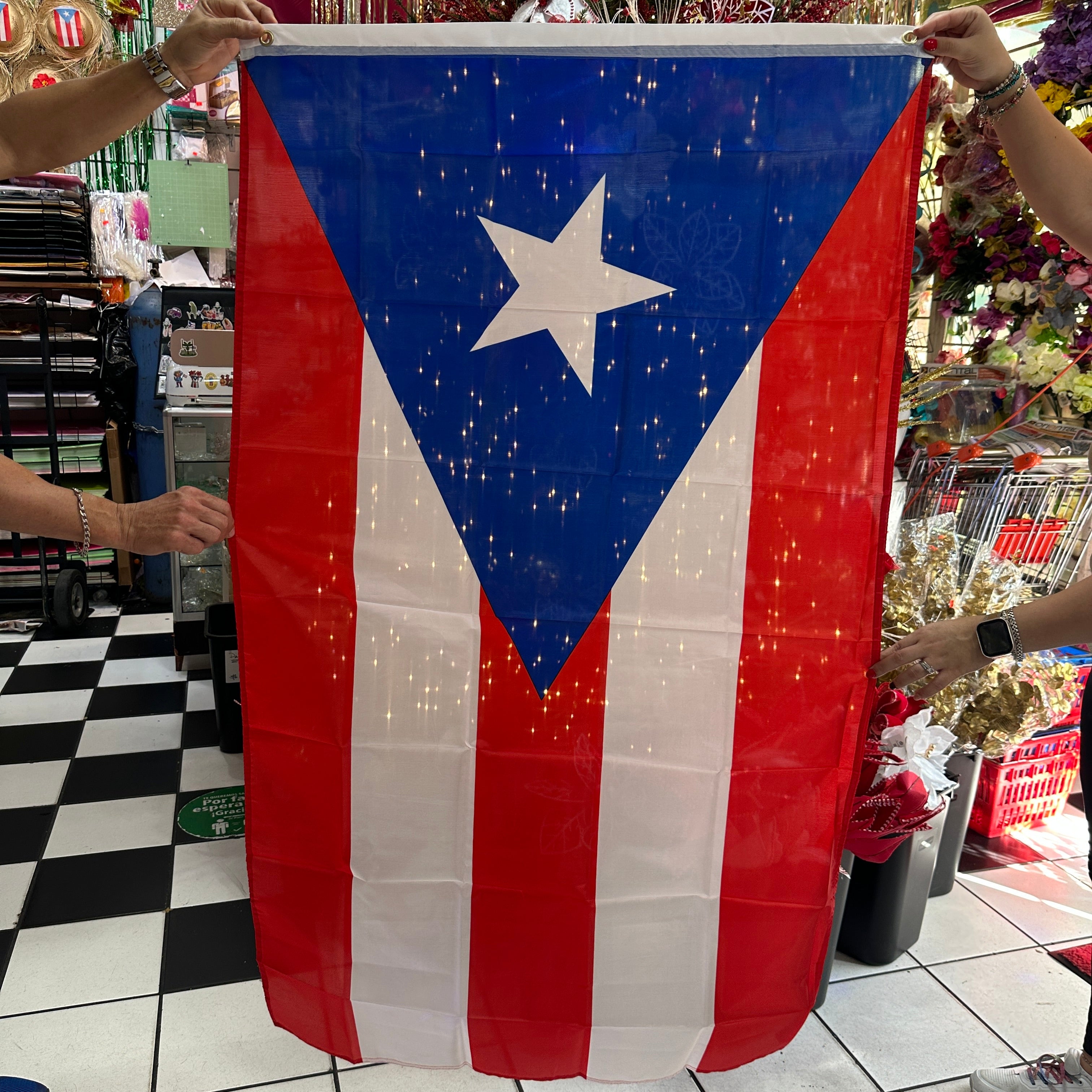 Bandera Puerto Rico Jumbo – Wanda Pineiro Arts and Crafts
