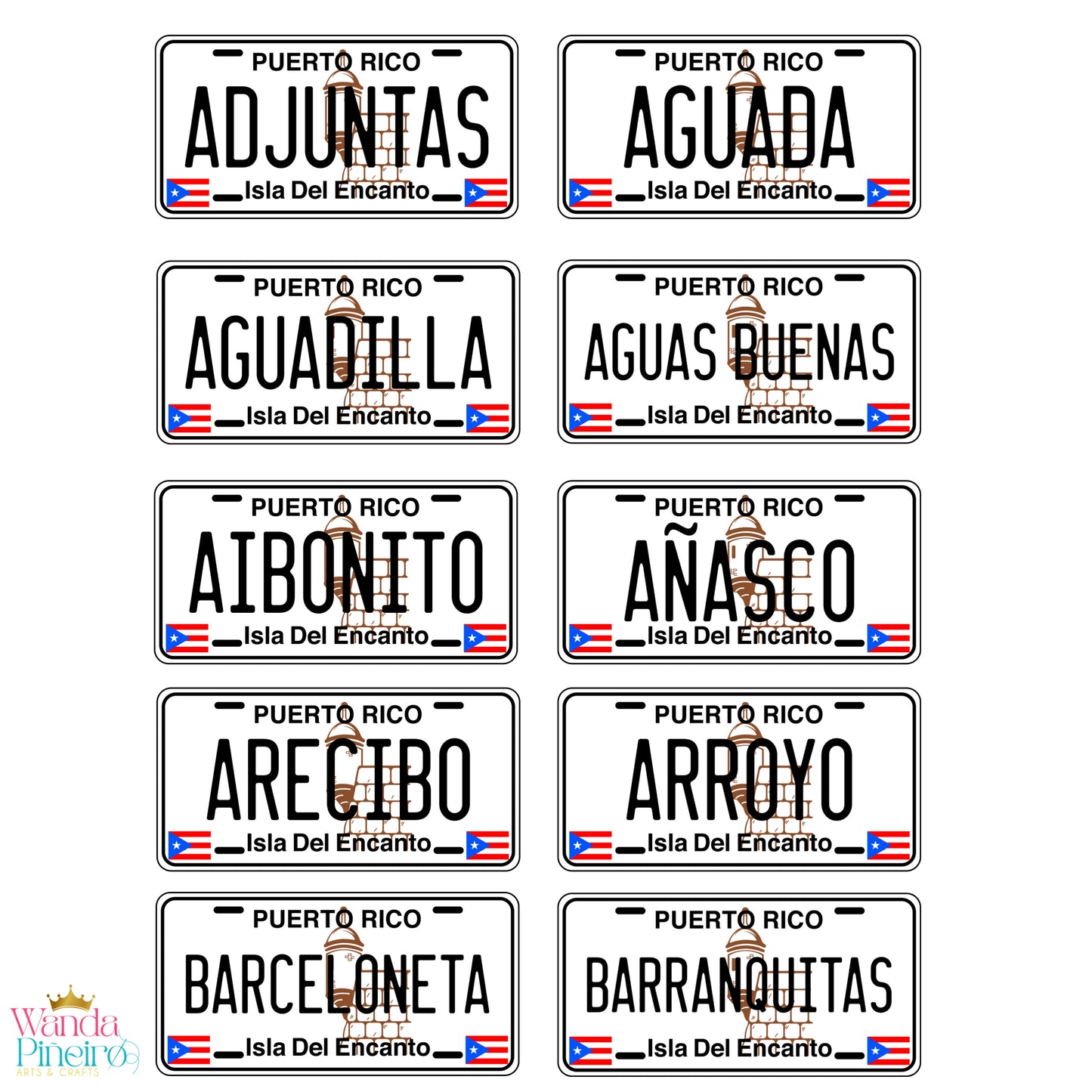 Tablillas Municipios PR