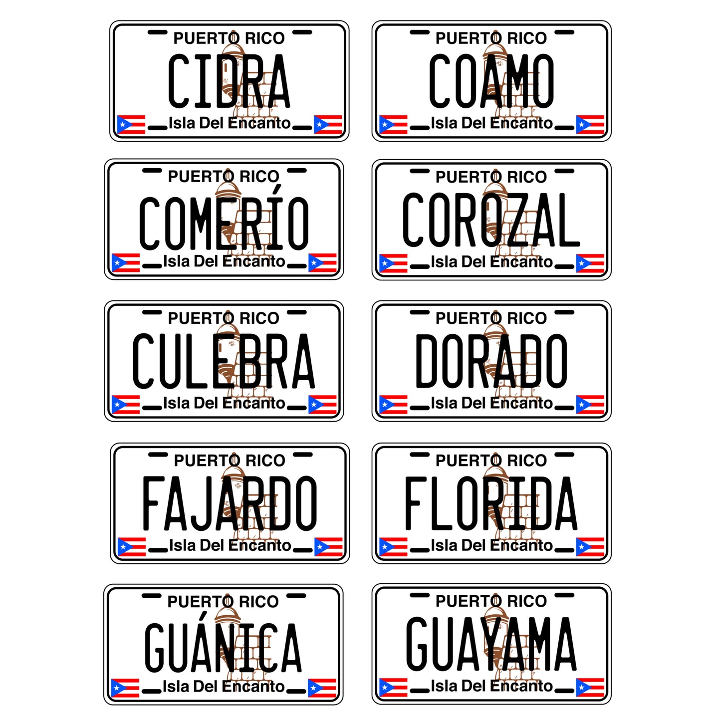 Tablillas Municipios PR